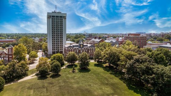 Arial photo of Central Campus